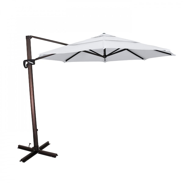 California Umbrella 11' Bronze Aluminum Cantilever Patio Umbrella, Sunbrella Natural 194061337790 - main